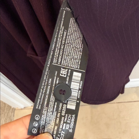 Mango Pinstripe Shirt and Trousers Set - Plum - Picture 9 of 13